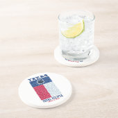 Texas Total Eclipse Dessous de verre en pierre, gr (Côté)