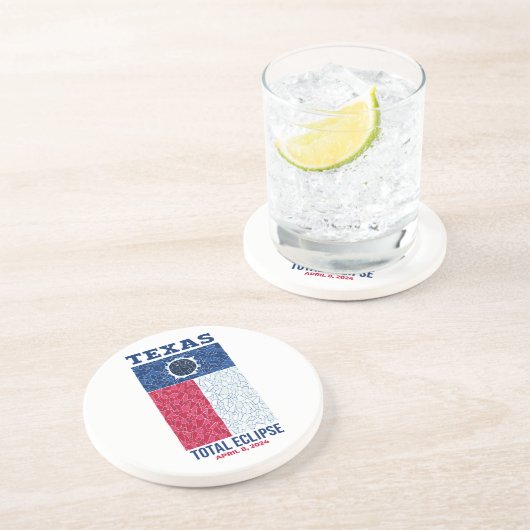 Texas Total Eclipse Dessous de verre en pierre, gr (Côté)