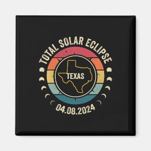 Texas Total Solar Eclipse 2024 Amerikaanse totalit Magneet