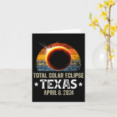 Texas Total Solar Eclipse 8 april 2024 Texas Solar Kaart (Gele Bloem)
