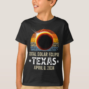 Texas Total Solar Eclipse 8 april 2024 Texas Solar T-shirt