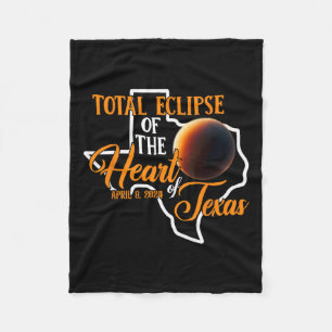 Texas Total Solar Eclipse April 8 2024 Verenigde S Fleece Deken