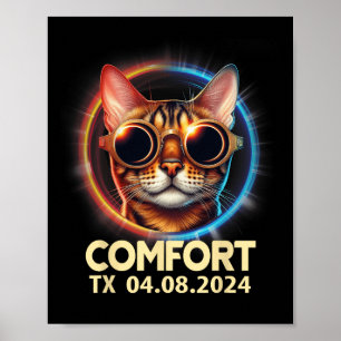 Texas Totale Zonsverduistering 2024 Poster