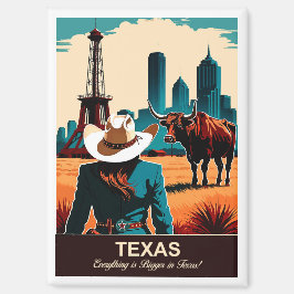 Texas Travel: alles is groter in Texas Magneet