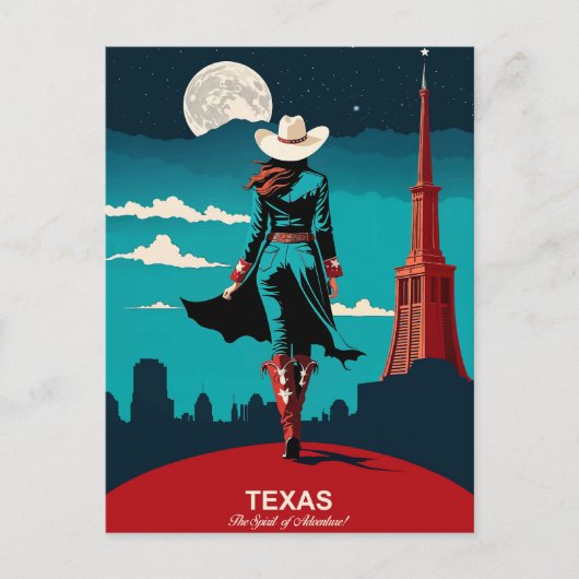 Texas Travel: de geest van avontuur Briefkaart (Voorkant)