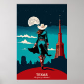 Texas Travel: De geest van avontuur reizen Poste Poster (Voorkant)
