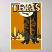 Texas Travel Poster (Voorkant)