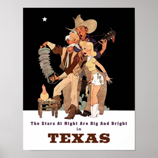 Texas travel poster (Devant)