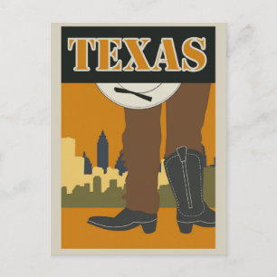  Texas Travel Poster Briefkaart