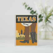 Texas Travel Poster Briefkaart (Staand voorkant)