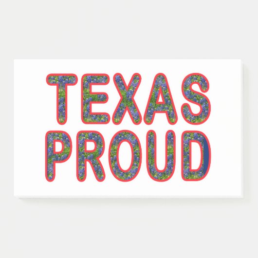 Texas Trots op Bluebonnet Post-it® Notes (Voorkant)