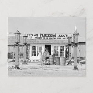 Texas Truck Stop, 1939 Briefkaart