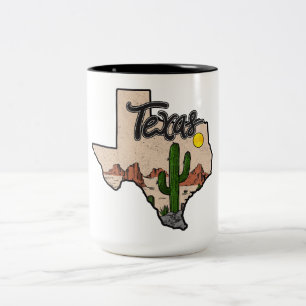 Texas Tweekleurige Koffiemok