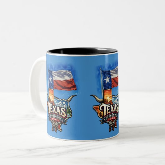 TEXAS TWEEKLEURIGE KOFFIEMOK (Voorkant links)