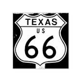 Texas US route 66 signature tampon en caoutchouc (Impression)