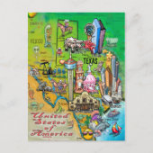Texas USA Briefkaart (Voorkant)
