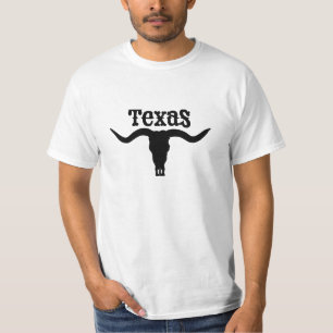 Texas USA Bull Amerikaans Font T-shirt