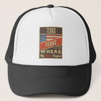 Texas USA Flag Trucker Pet