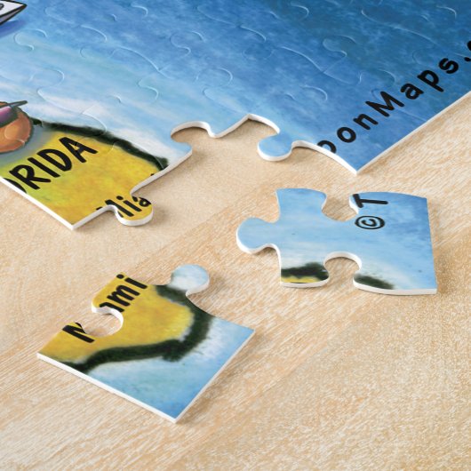 Texas USA Fun Map Legpuzzel (Zijkant)