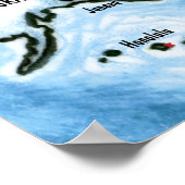 Texas USA Map Poster (Hoek)