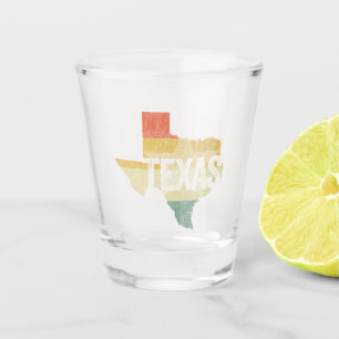 Texas USA Retro Lone Star State Shot Glas