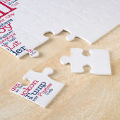 Texas USA Slang Word Art Map Jigsaw Puzzle (Côté)