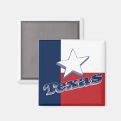 Texas USA State Travel Souvenir Frigo Magnet (Recto/Verso)