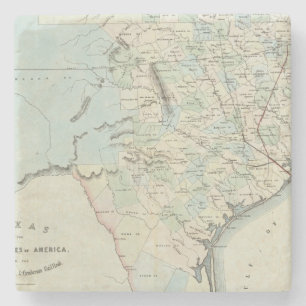 Texas van de Verenigde Staten van Amerika Stenen Onderzetter