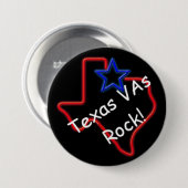 Texas VA's Rock 3-inch Button (Voorkant /achterkant)