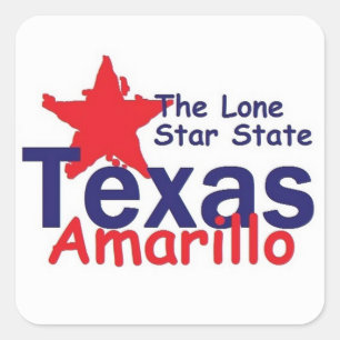 TEXAS VIERKANTE STICKER