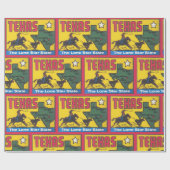 Texas vintage met cowboy cadeaupapier (Vlak)