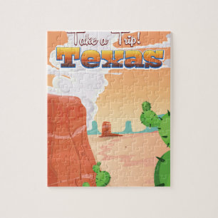 Texas Vintage Reisposter Legpuzzel