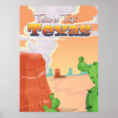 Texas Vintage Reisposter Poster (Voorkant)