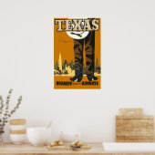 Texas - Vintage Travel Poster (Keuken)