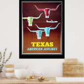 Texas Vintage Travel poster (Keuken)