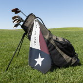  Texas vlag aangepast golfcadeau Golfhanddoek (Groen)