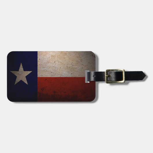 Texas vlag bagagelabel (Voorkant horizontaal)