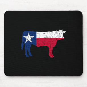 Texas Vlag Bbq Rundvlees Slagers Sneden Rbecue - T Muismat