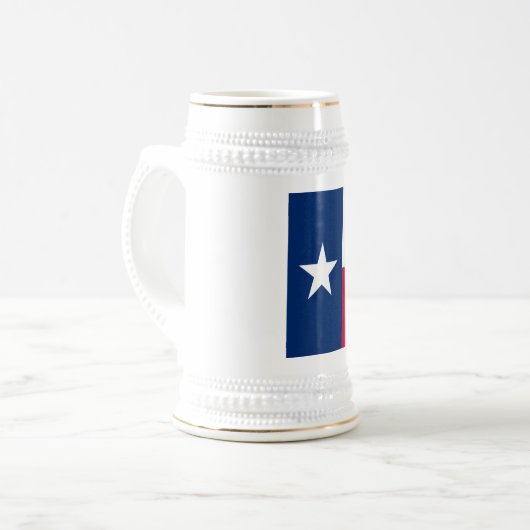 Texas vlag bierpul (Voorkant links)