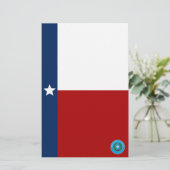 Texas vlag briefpapier (Staand voorkant)