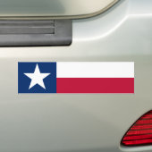 TEXAS-vlag Bumpersticker (Op auto)