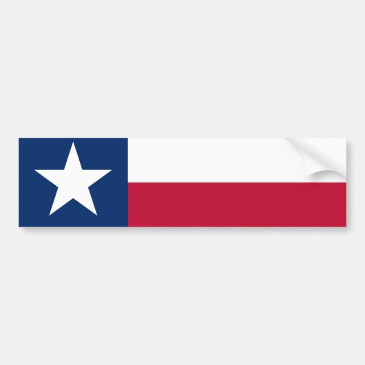 TEXAS-vlag Bumpersticker (Voorkant)