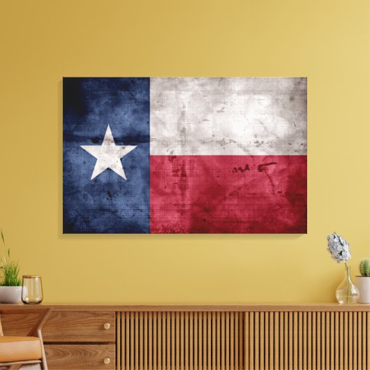  Texas-vlag Canvas Afdruk (Insitu (Woonkamer))