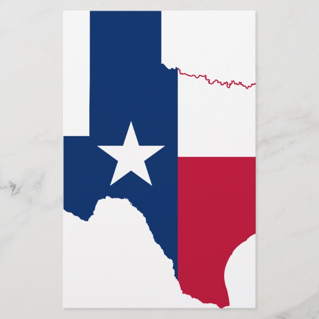 Texas vlag-kaart (Voorkant)