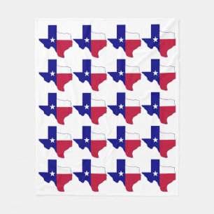 Texas Vlag Kaart Fleece Deken