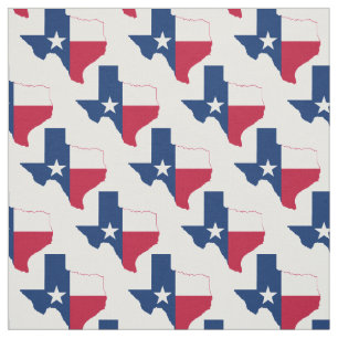 TEXAS Vlag Kaart Omtrek Stof