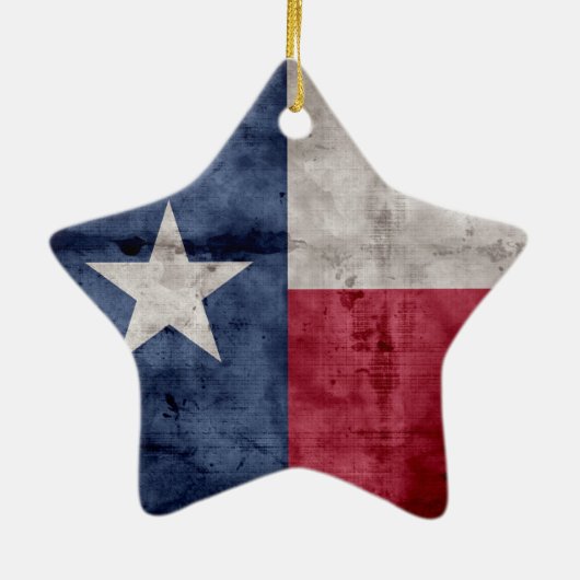 Texas-vlag Keramisch Ornament (Achterkant)