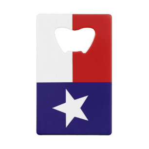 Texas vlag kredietkaart flessenopener