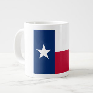 Texas Vlag: Langhoorns, de Texaanse Lone Star-staa Extra Grote Beker