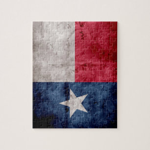 Texas-vlag Legpuzzel